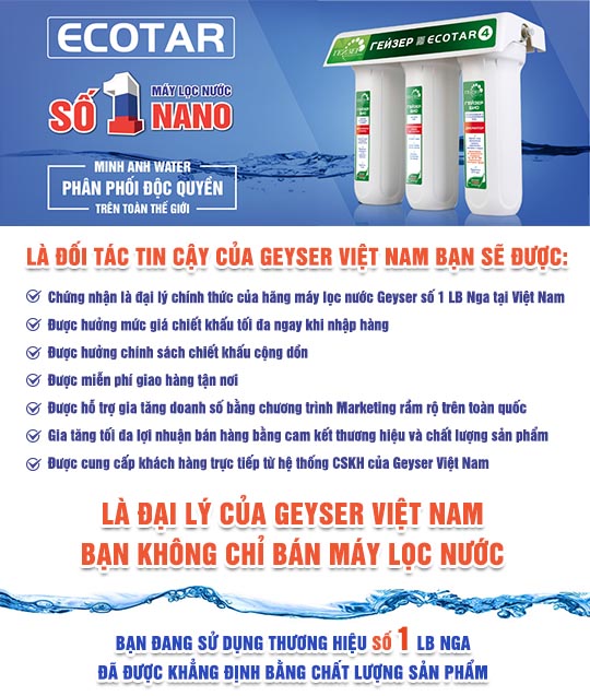 Đại lý máy lọc nước Geyser Việt Nam
