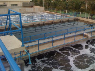 nước thải chưa được xử lí