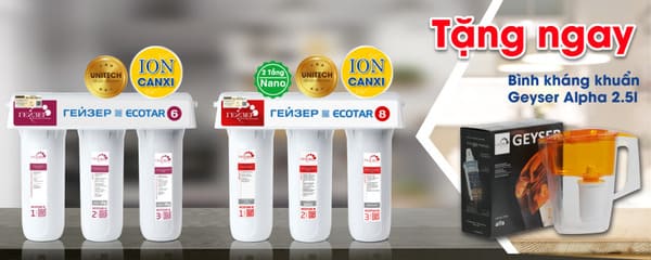Máy lọc nước nano Geyser ION CANXI thế hệ mới nhất