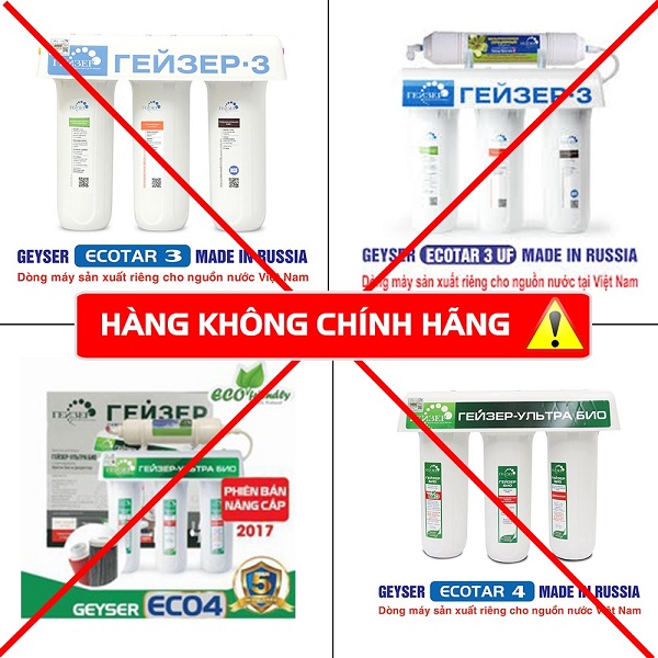 Thị trường có rất nhiều máy lọc nước nhập khẩu nguyên chiếc “giả mạo" gây hại đến người tiêu dùng