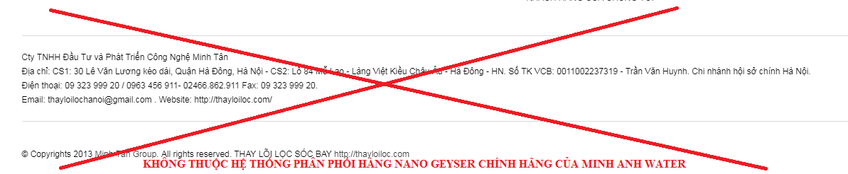 DON VI KHONG PHAN PHOI MAY LOC NUOC NANO GEYSER CHINH HANG