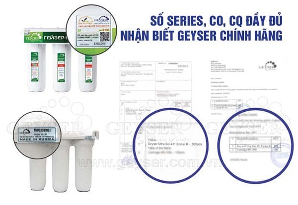 CO CQ máy lọc nước Ecotar 4 - Geyser Việt Nam