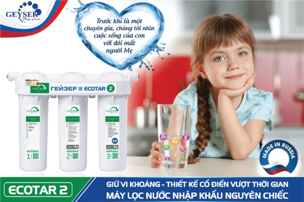 Nước ion canxi geyser ecotar 2 - Geyser Việt Nam