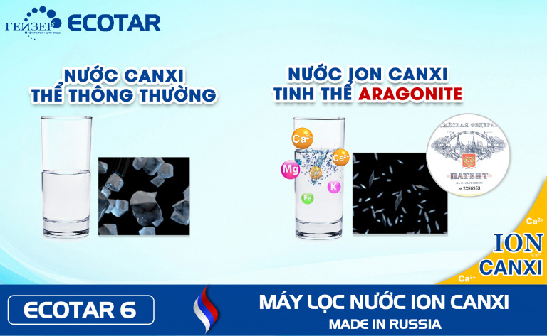 So sánh Canxi dạng thông thường và Ioncanxi dạng Aragonite