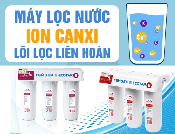 Máy lọc nước geyser dòng mới với lõi lọc liên hoàn - Geyser Việt Nam