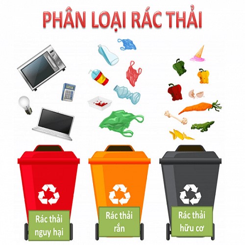 Phân loại rác thải trước khi đem đi xử lý