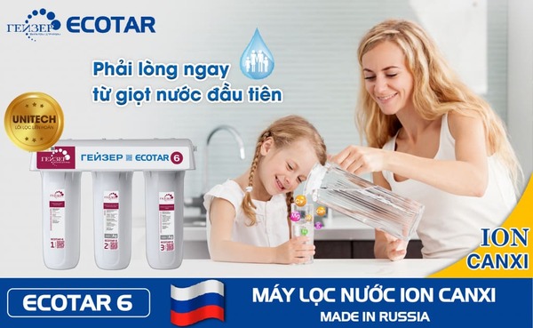 Máy lọc nước Nano Geyser cho nước đầu ra đạt chuẩn, tốt cho sức khỏe