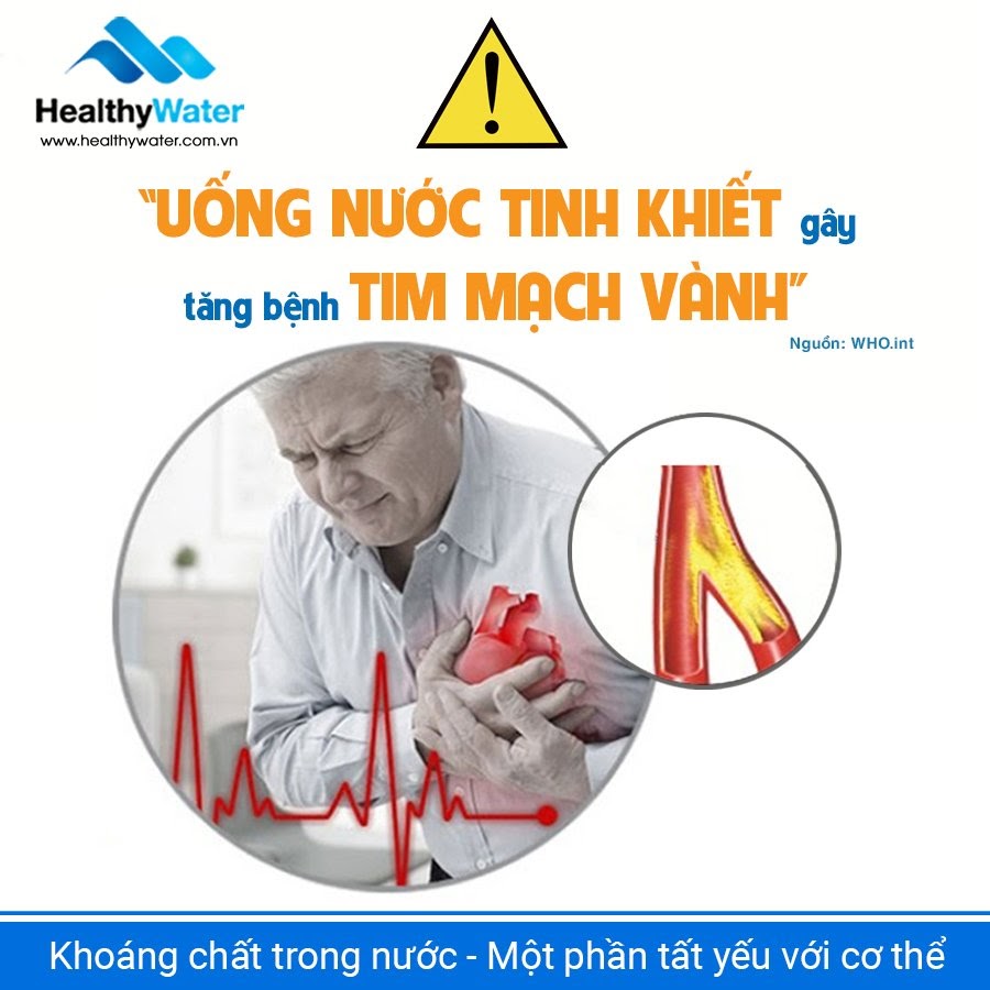 uống nước tinh khiết qua máy lọc