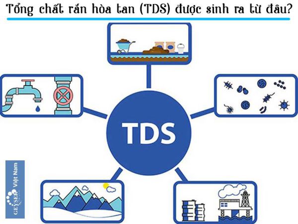 Thành phần có trong nước rất đa dạng, đây là yếu tố để xác định chỉ số TDS