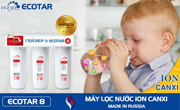 Máy lọc nước Nano Geyser đạt chuẩn