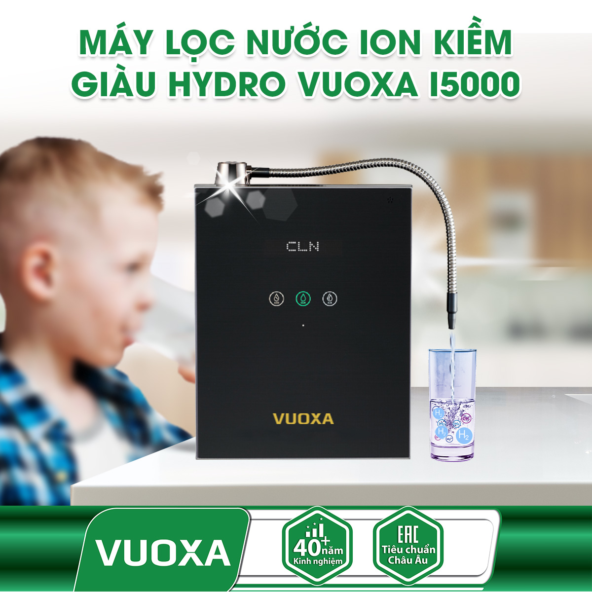 Máy lọc nước ion kiềm cho nguồn nước điện giải ion kiềm giàu khoáng chất tự nhiên.