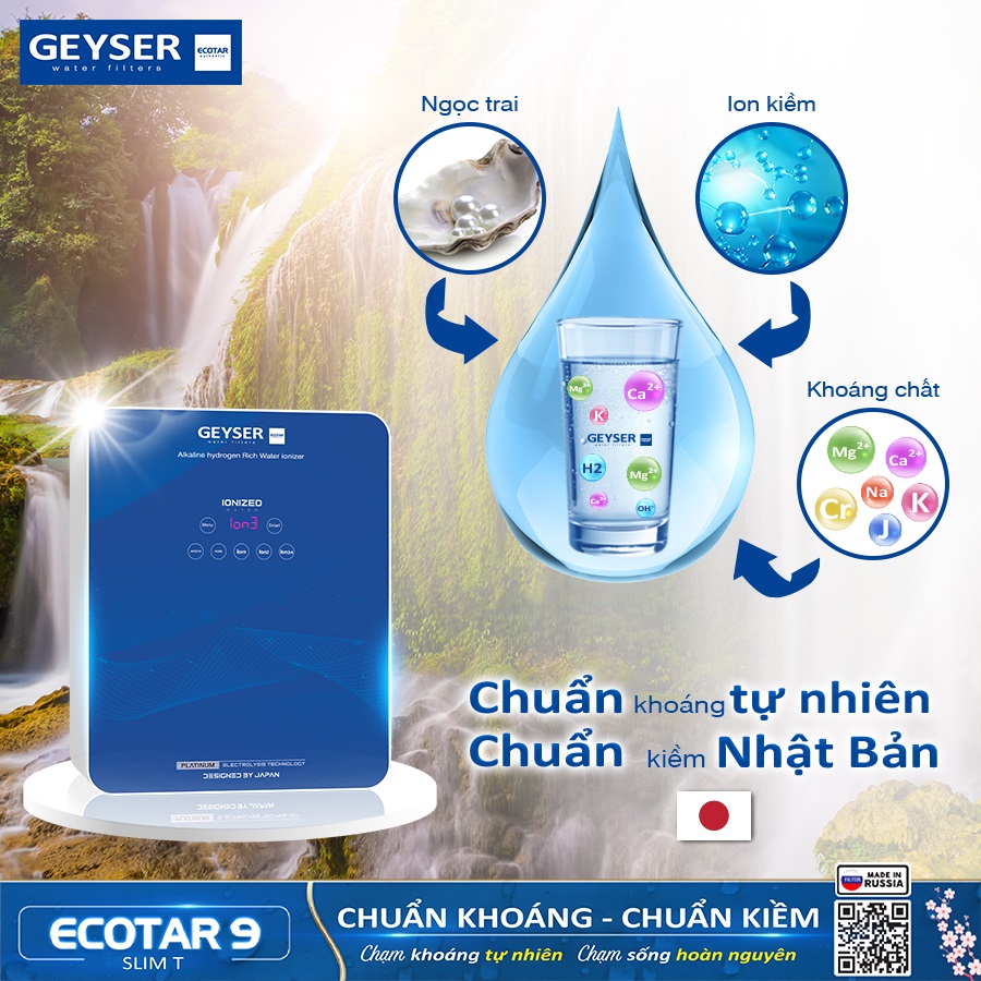 Geyser Ecotar 9 Slim T giúp cơ thể chống các gốc tự do gây hại 