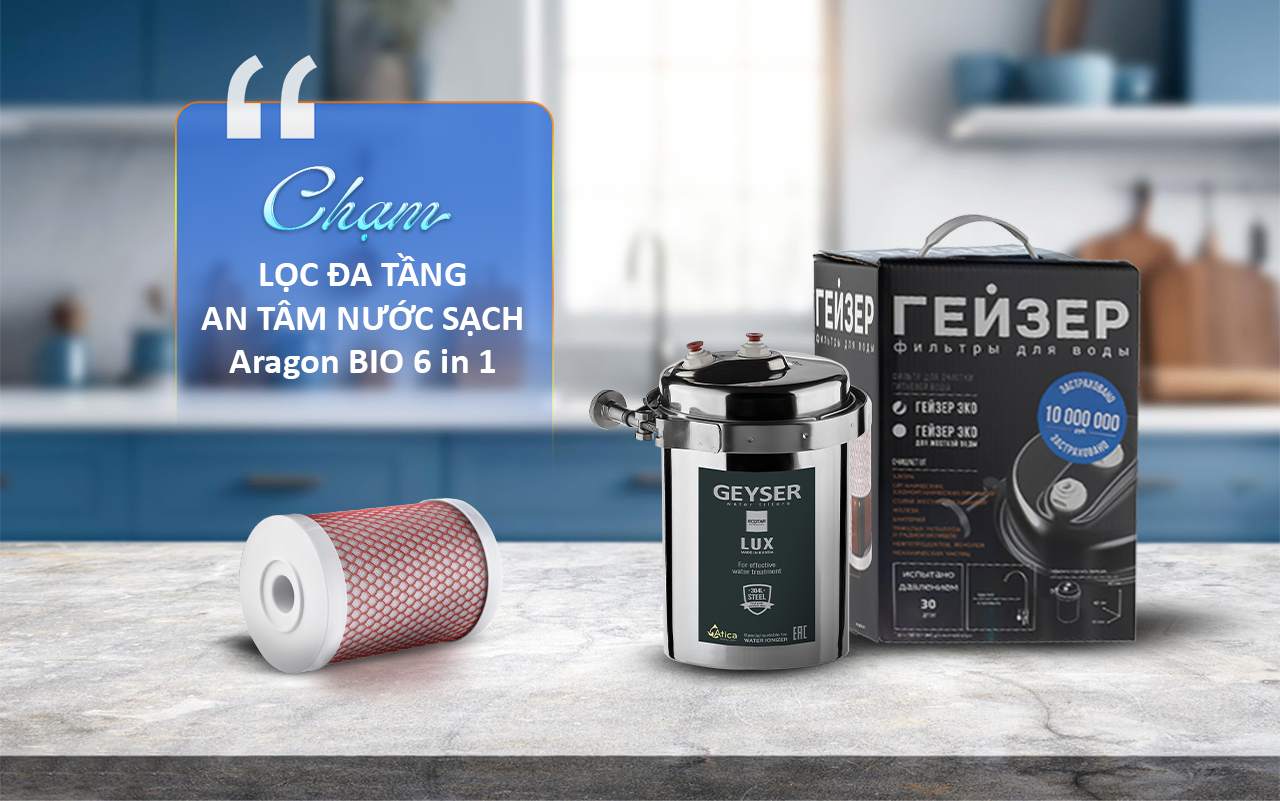 Geyser Ecotar Lux sử dụng công nghệ Aragon 6 in 1